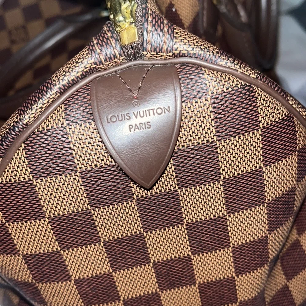 Louis Vuitton speedy 35 Brown leather handbag - Picture 2 of 6
